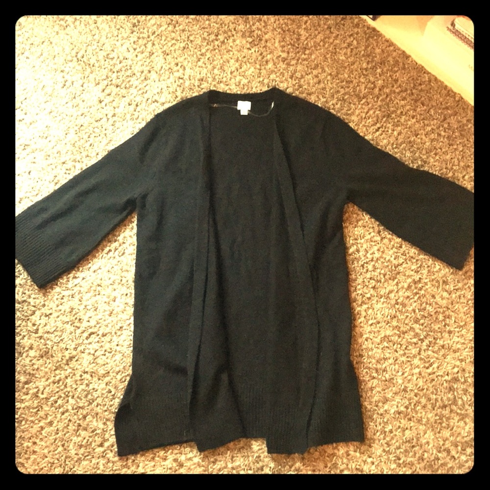 Black cardigan